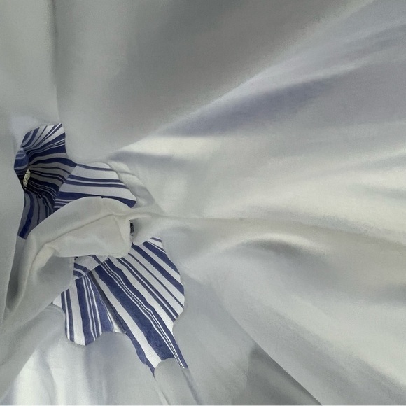 New-shop17 Purple White Vertical Striped, Tie back, Lined, Wide Leg Jump Suit SM - Picture 11 of 15